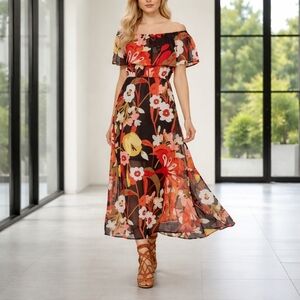 black maxi dress long Keep It Up Black Puff Sleeve Maxi Dress – Shop the Mint